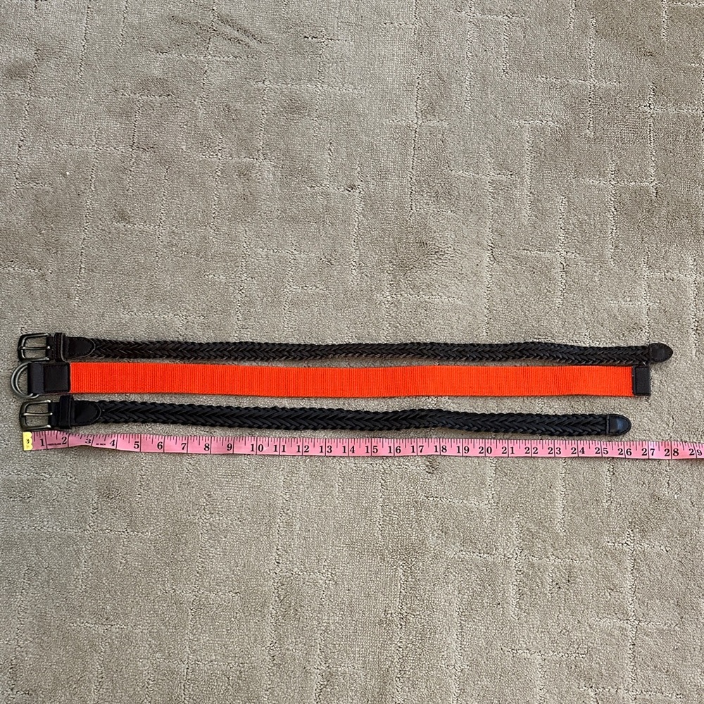 Children Place Orange and Brown Belts